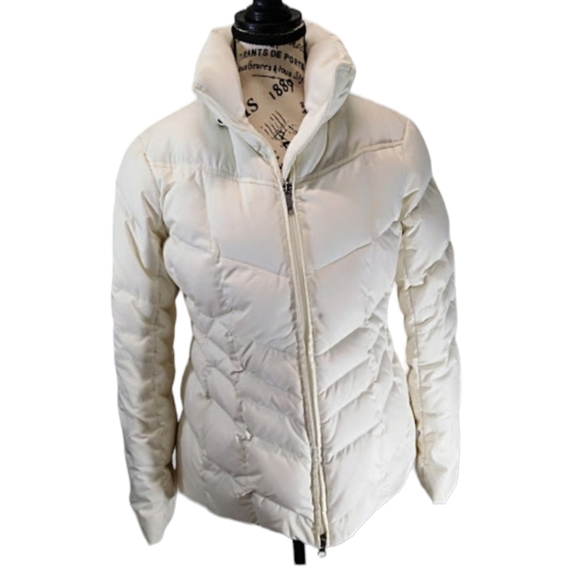 Lands End Cream Color Puffer Ski Coat‎ Size 2P - Picture 1 of 9